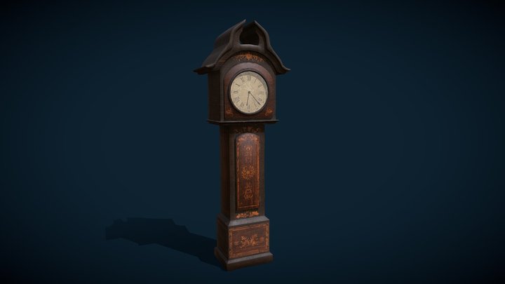 Ubisoft Next | 3D Art - Grandfather Clock 3D Model