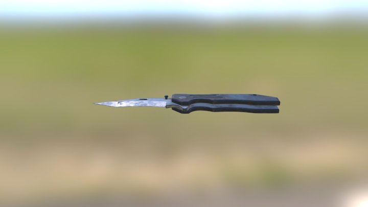 Spring Knife [PBR 4K] 3D Model
