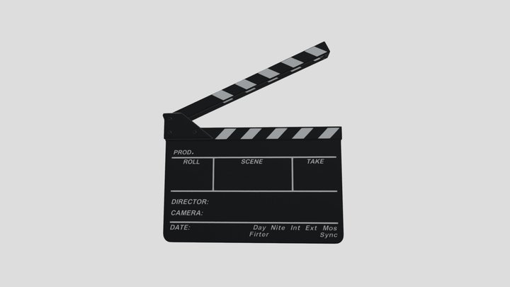 Clapperboard 3D Model