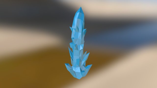 Large Crystal Spike 3D Model