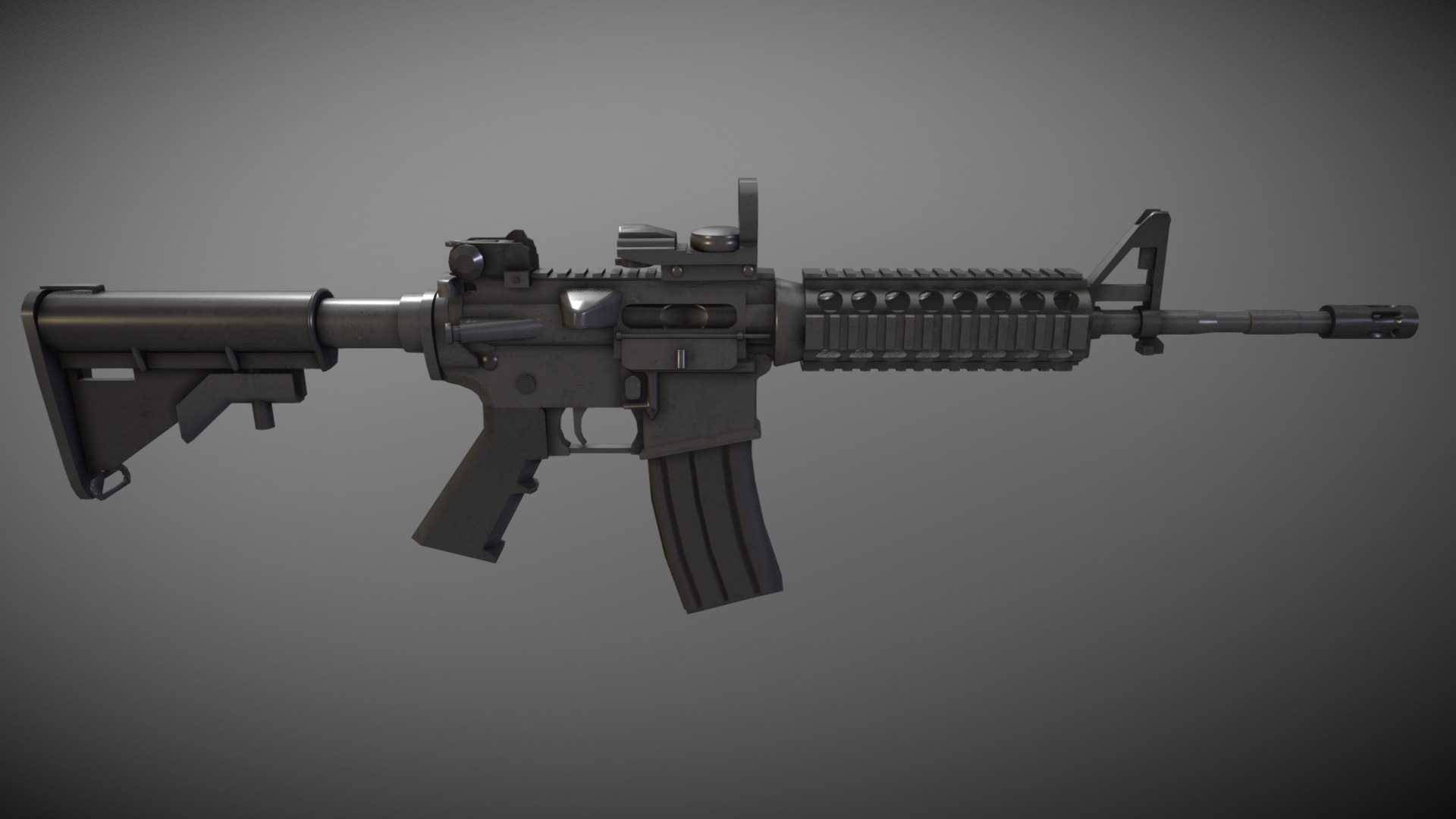 M4 (Barska Sight) - 3D model by TessaraOxygen (@19vladis97) [3ec23e7 ...