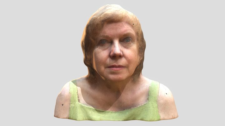 Female Head 3D Scan - Animation Test 3D Model