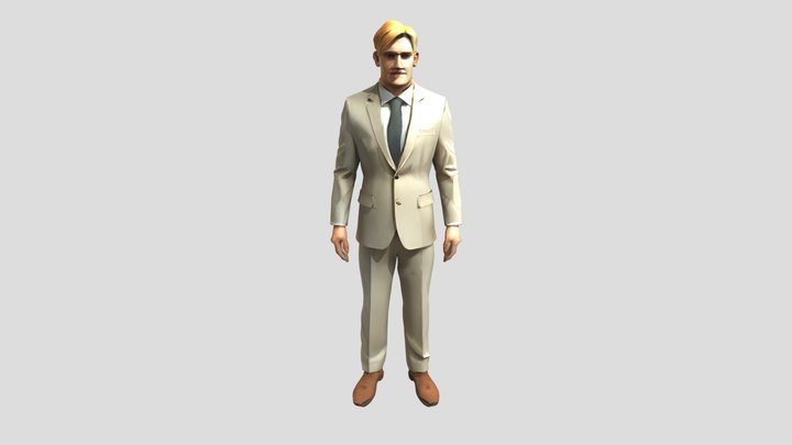 Man in suit – Gratis 3D-model STL