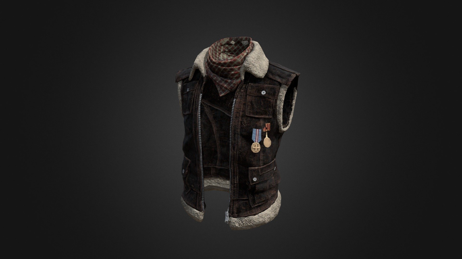 Sleeveless Biker Jacket - 3D model by pubgitems.info (@pubgitems.pro ...