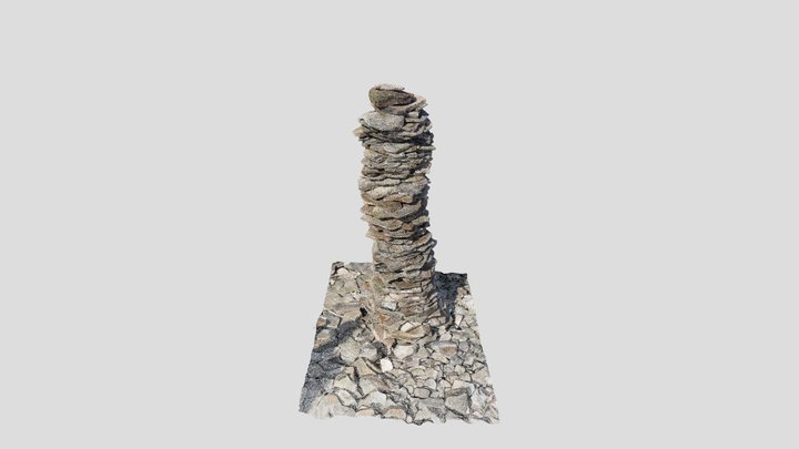 Cairn on Hogs Back Mountain, Gaspé, Quebec 3D Model