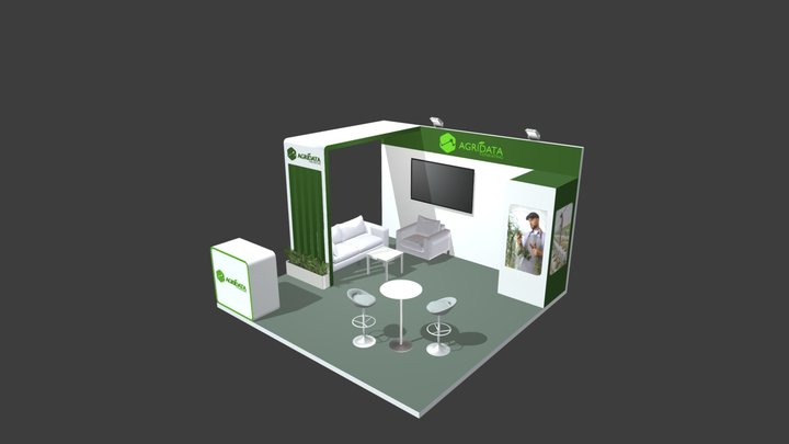 Exhibition Booth 3D Model