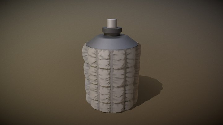Animated tactical bottle 3D Model