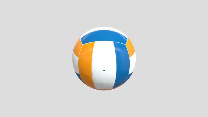 Volleyball Ball Game Ready Low-poly 3D model 3D Model