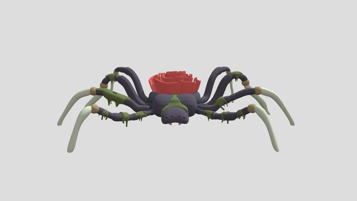 ДЗ детализация паук 3D Model