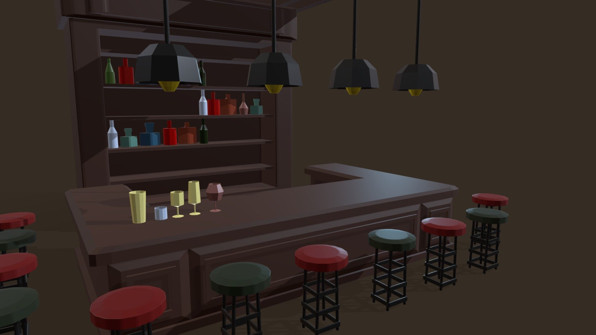 low poly bar - Buy Royalty Free 3D model by Mahdi.G [3ec7c0e ...