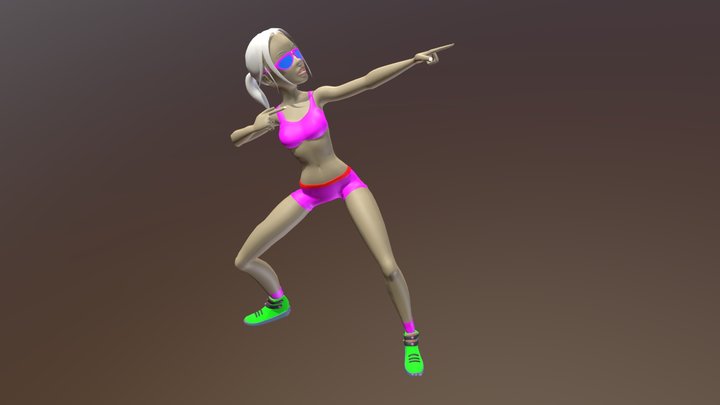 Super Girl 3D Model