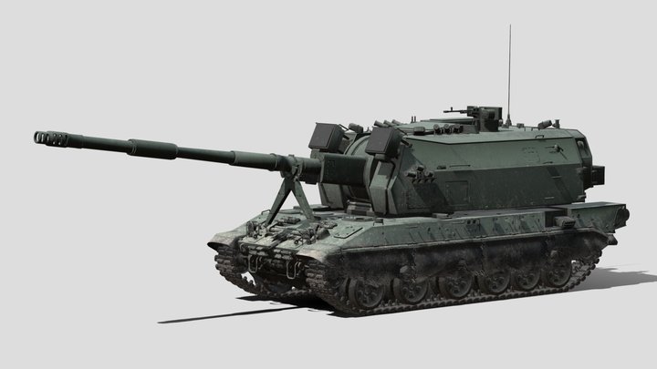 2S35 Koalitsiya-SV – Modello 3D gratuito STL