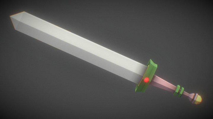 Sword in blender 3D Model