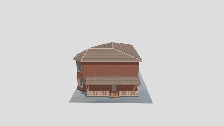дом серб 3D Model