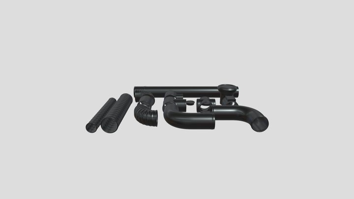 Black Metal Ventilation Pipes