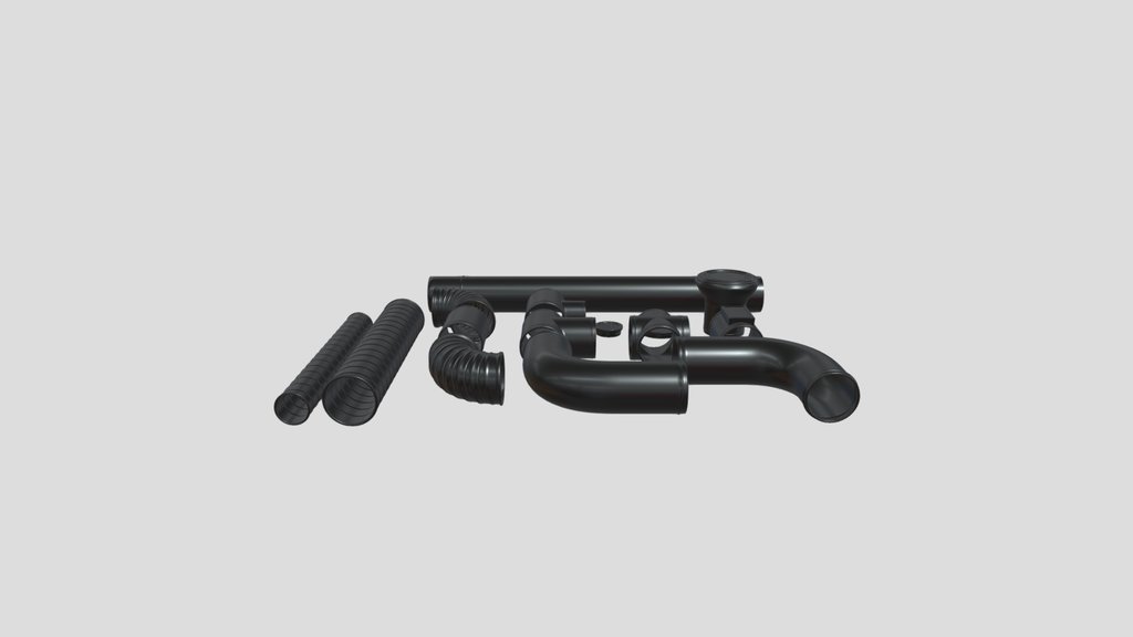 Black Metal Ventilation Pipes