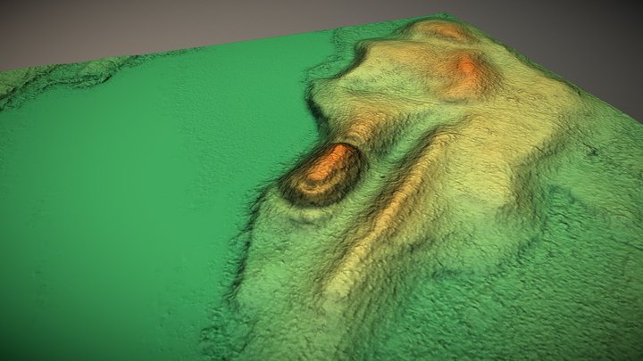 Šeimaties piliakalnis (Lithuania) – Gratis 3D-model STL