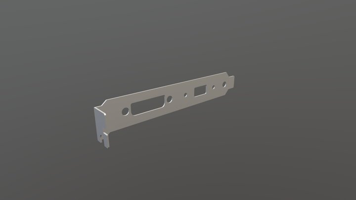 LGR Amiga PCI Bracket 3D Model