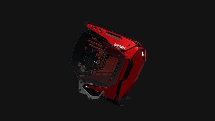 Torque Gaming Pc Ferrari build 3D Model
