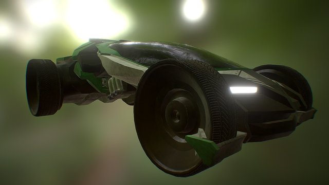 Futuristic Car substance contest 3D Model