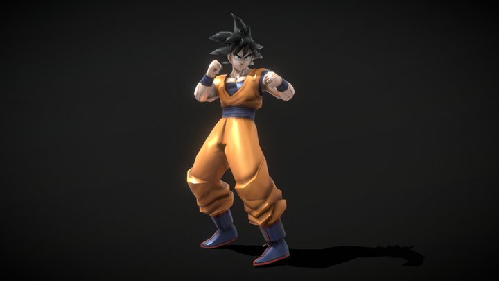 Goku (Rigged & Animated) 3D Model