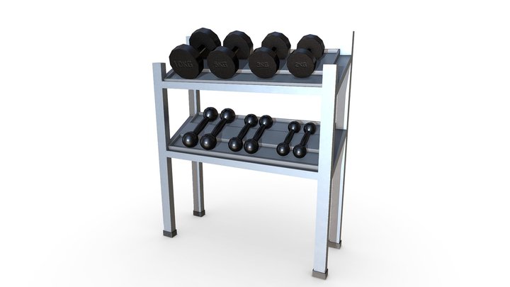 Bend Barbell 3D Model in Other 3DExport