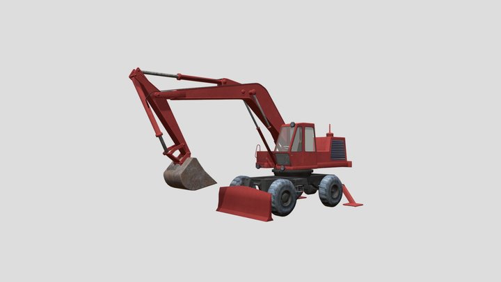 Atek 4321 excavator – Free 3D Model STL