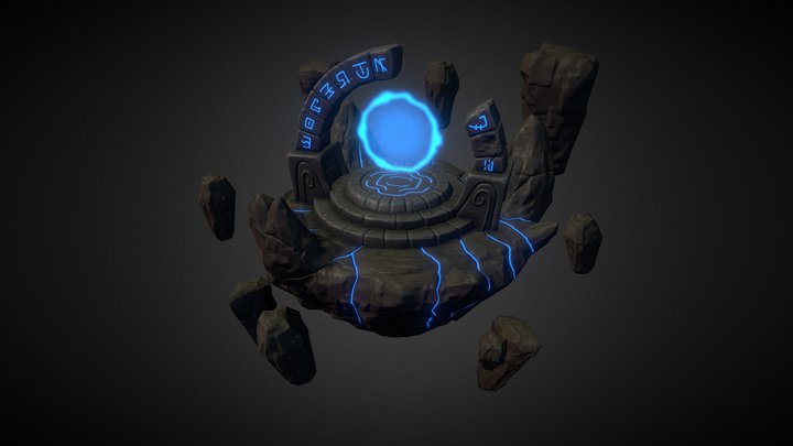 Stone Gate 3D Model
