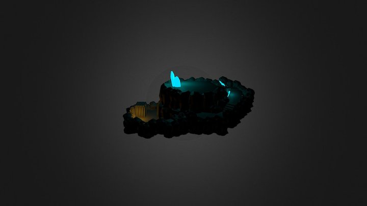 Crystal scene 3D Model