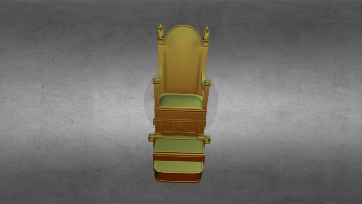 Sedia Gestatoria di Papa Pio VII 3D Model