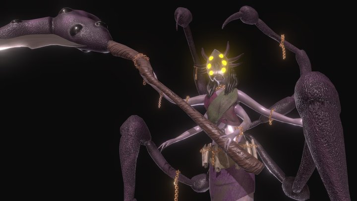 Spider Warrior 3D Model