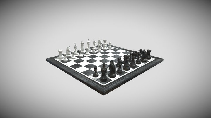 Chess set 3D Model