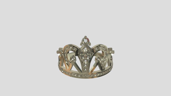 AHR038 goldring wedding engagement luxury – Free 3D Model STL