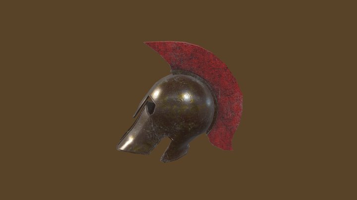 Spartan Helmet 3D Model