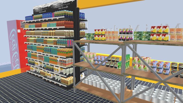 Mini market – Modelo 3D gratuito STL