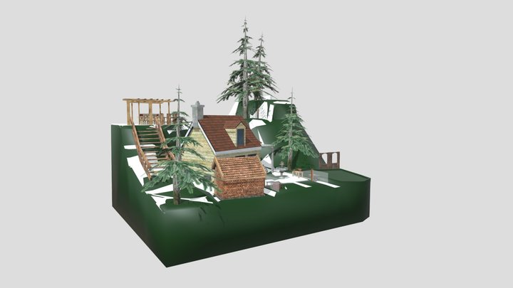 DAE Diorama - GRANDMAS HOUSE 3D Model