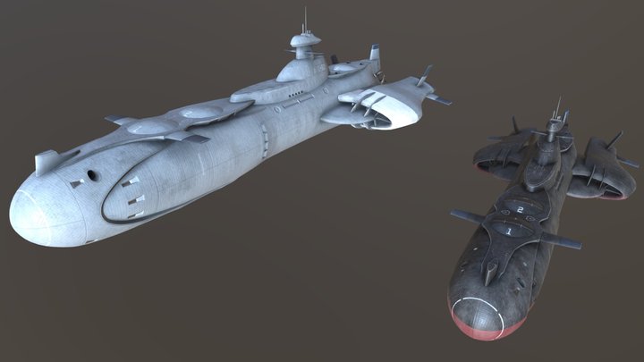 Juneau-Class Submarine 3D Model