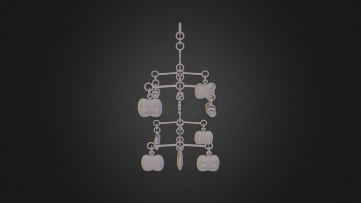 Jack - o - Wind Chimes 3D Model