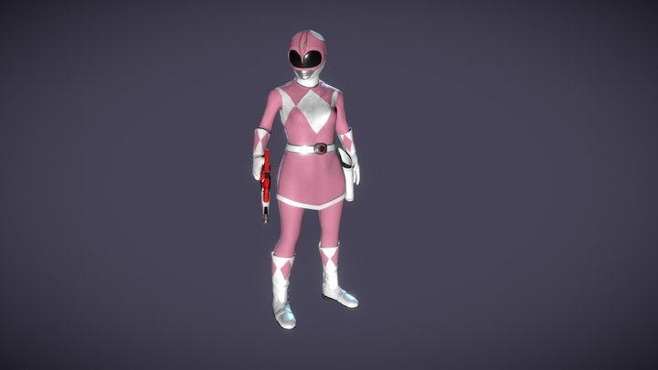 Pink Power Ranger (Amy Jo Johnson) 3D Model