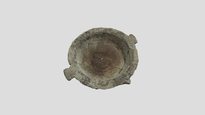 Roman Stone Mortar 3D Model