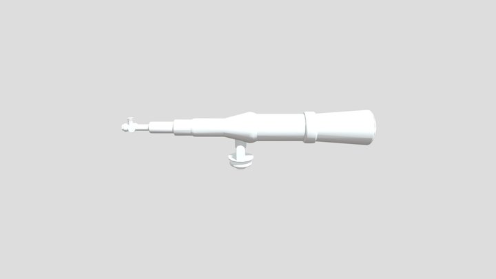 Lowpoly Telescope Head 3D Model