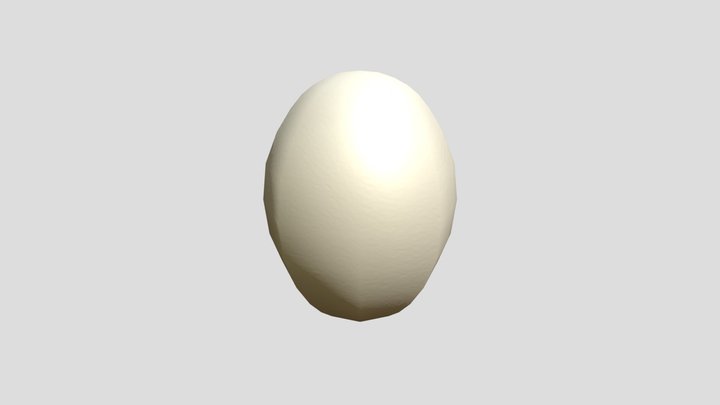 huevo (egg) Low Poly 3D Model