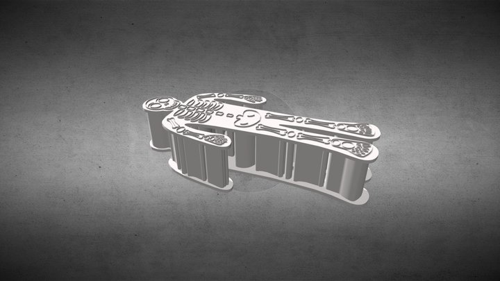 Skeleton Cookie Cutter 3D Model