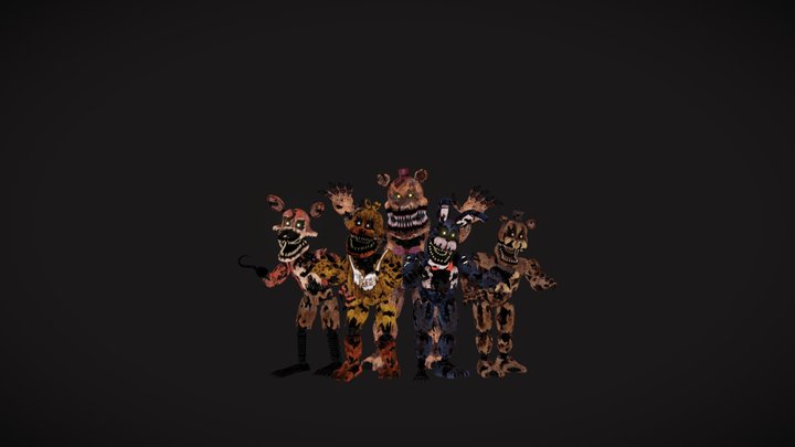 F.M.L.P. Fnaf 4 Model Showcase – Free 3D Model STL
