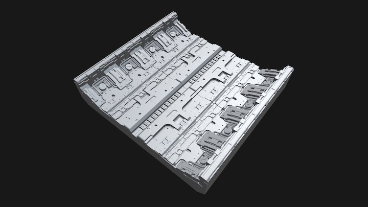 Sci-fi Floor Section KB014 – Modello 3D gratuito STL