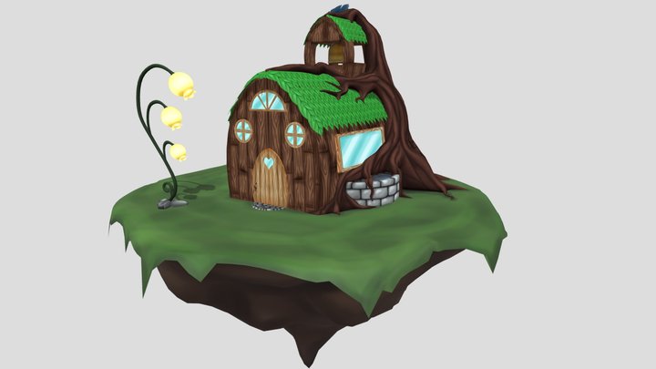 Island House 3D Model