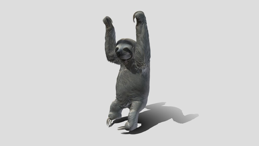 Sloth with Arms Raised