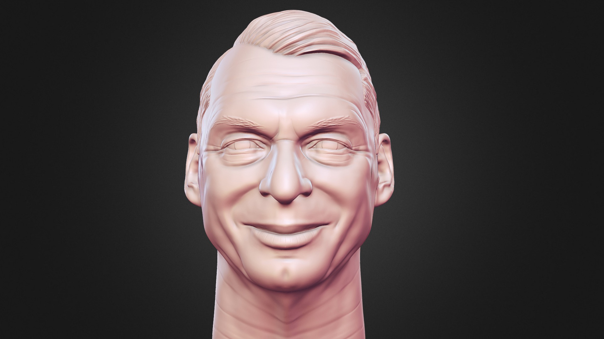 3D model Vince McMahon 3D printable portrait sculpture