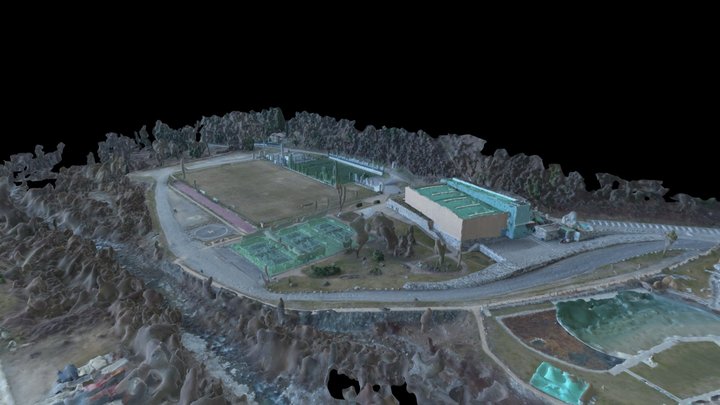 Complexe sportif de Roquebillière 3D Model