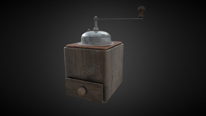 Old coffee grinder 3D Model